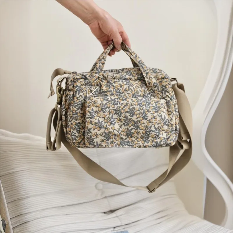 LazyChild Small Mummy Bag Multifunctional Waterproof Multi Compartment Handbag Crossbody Bag For Stroller Outing