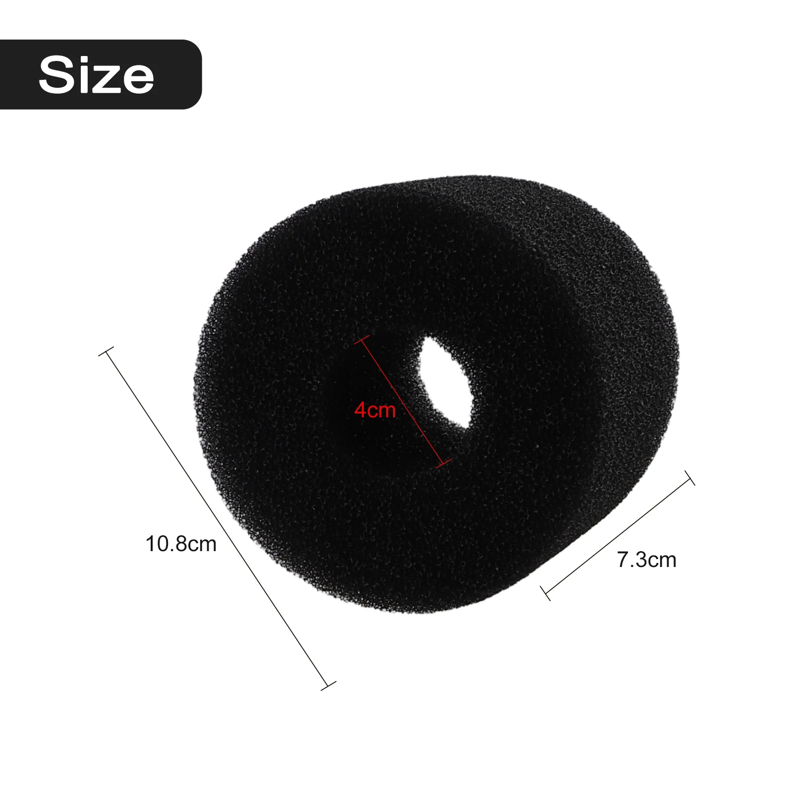 Sponges Filter Washable Replacement Spare Parts 10.8*7.3cm 6 Pieces Accessories Black For Jetted Pure-spas Reusable