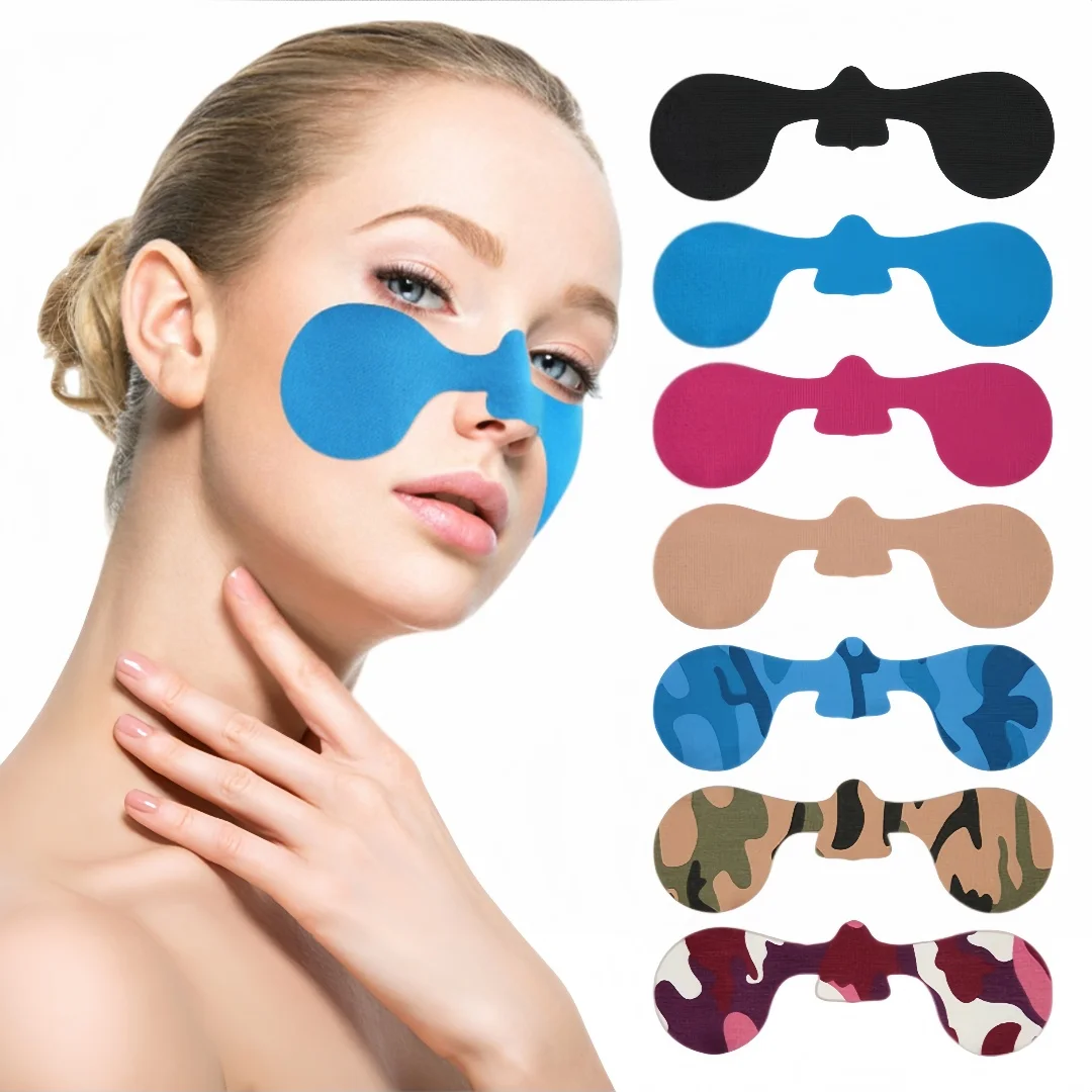 2pcs Pre Cut Facial Protection Muscle Patch Facial Muscle Tape Outdoor Sports Antifreeze Facial Sticker Kinesiology Tape for Ski
