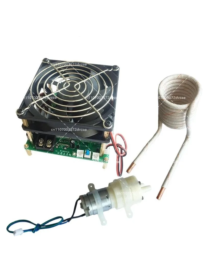 1300W 25A ZVS high frequency induction heating machine without taps zvs with short circuit protection + pump + coil