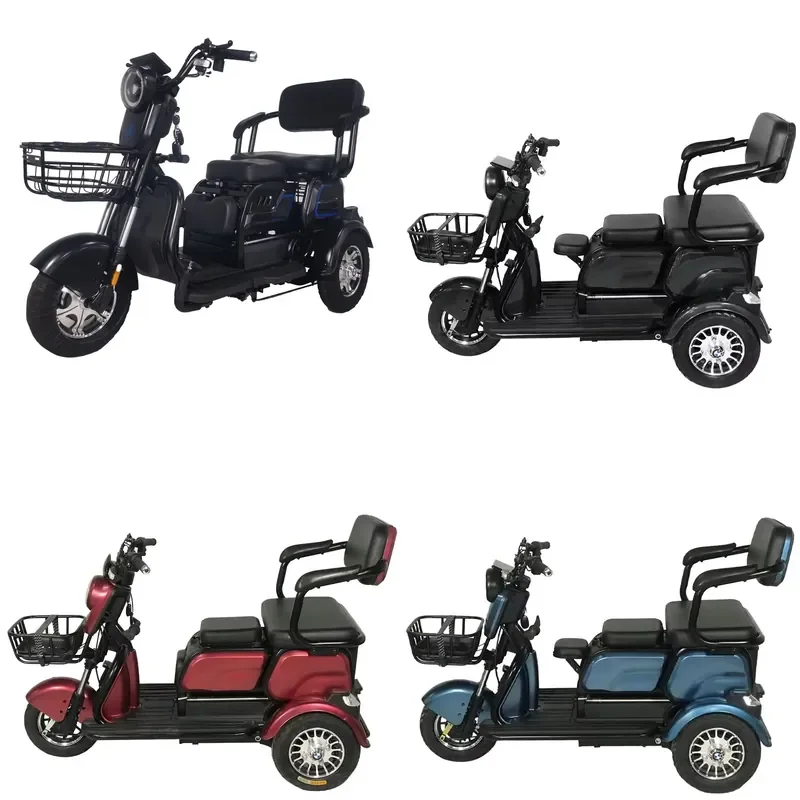 STROVAN Factory Direct Sales New Stylish Customizable 3-Wheel Electric Tricycles Steel Electric Trike for Families and
