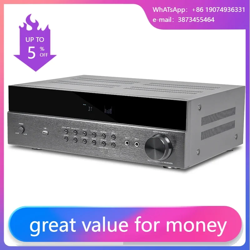 

Private Design 7.1ch Surround Sound Home Theater AV Amplifier Receiver