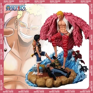 Tek Parça-Anime şekilli kalıp Bebek Dekorasyon, Heykel, Gk, Oyuncak, Hediye, Doğum Günü, Donquixote Doflamingo Vs Luffy: 21 cm En çok satılan 12, donquixote doflamingo figürü-no. 8