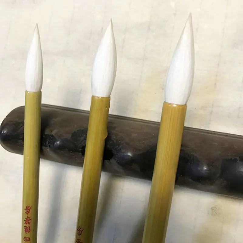 Woolen Hair Brush Chinese Calligraphy Painting Pen Clerical Script Regular Script Lake Brush Cursive Script Calligraphy Brush Se