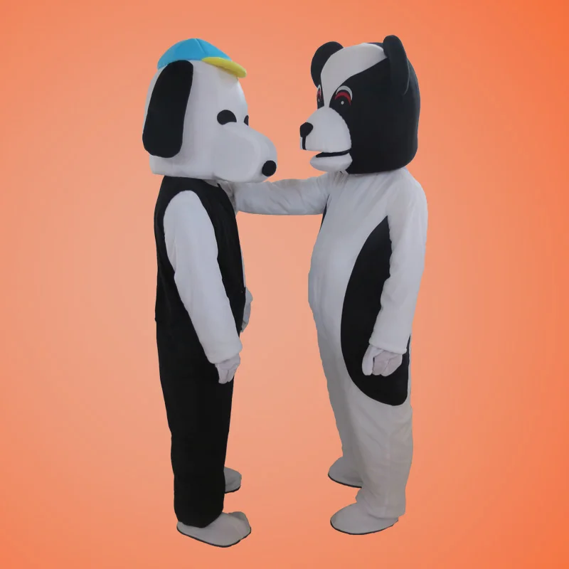 

White Dog Mascot Costume Suits Adult Size Halloween Cosplay Party Game Dress Outfits