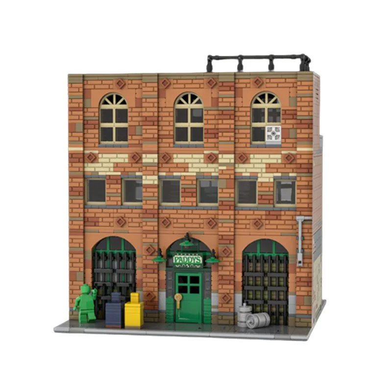 

Modular Paddy Bar Building Blocks Street View Architecture Model DIY Assembly Chinese Blocks Collectible Ornament Hobby Gift
