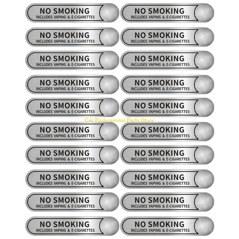 

R53D 20 шт. предупреждающие наклейки для автомобиля, знак для некурящих, предупреждающий маркер, этикетка высокой видимости, ПВХ