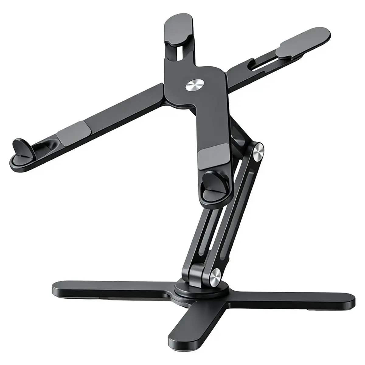 ■★New Arrival Fashion  Universal 360° Rotating Laptop Stand Adjustable Height Foldable X-Style Laptop Holder Portable Book Table
