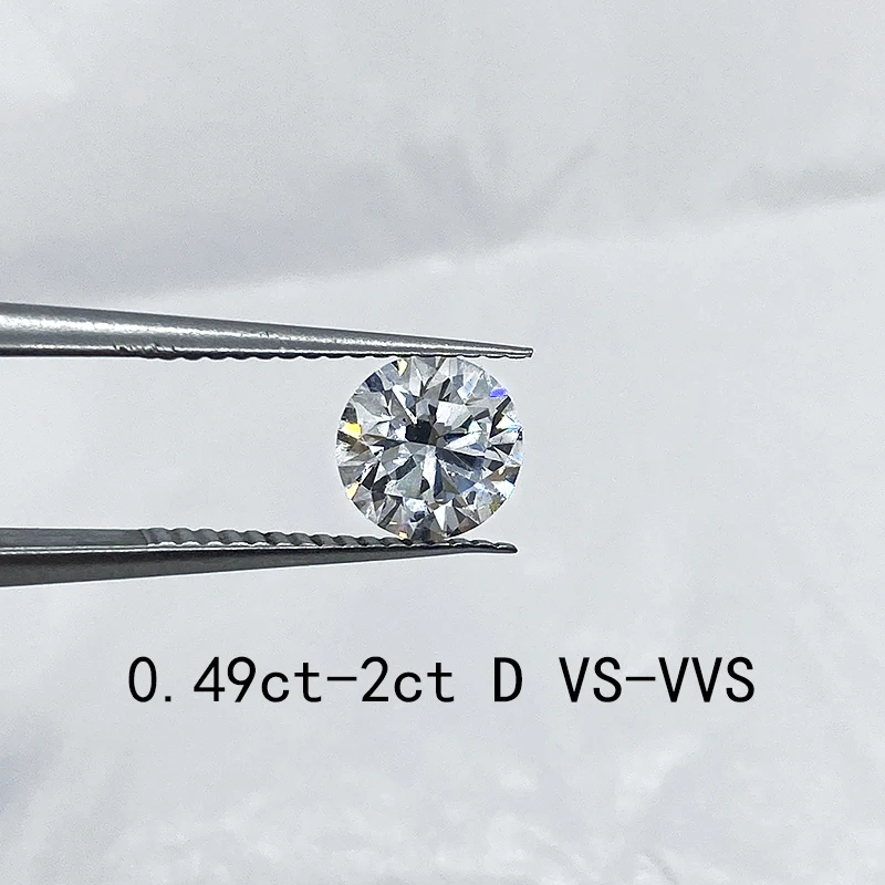 AEAW Loose Diamond 0.5-2ct DE VS-VVS CVD HPHT Lab Grown Diamond Round Cut IGI Certificate