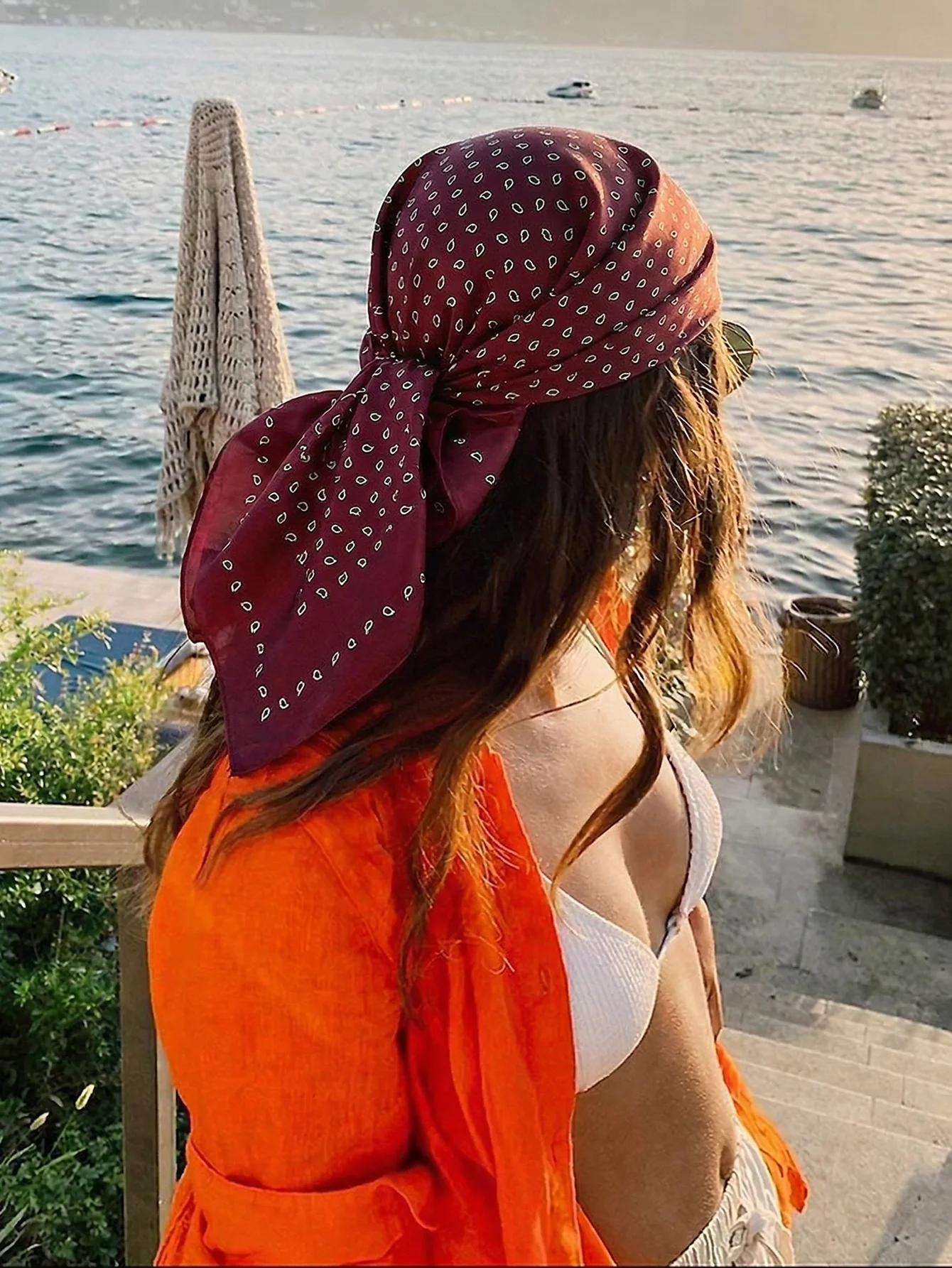 

70cm Design Fashion Square Silk Scarf Women Hairband Printed Small Satin Shawls Foulard Neckerchief Female Headbands Bandana