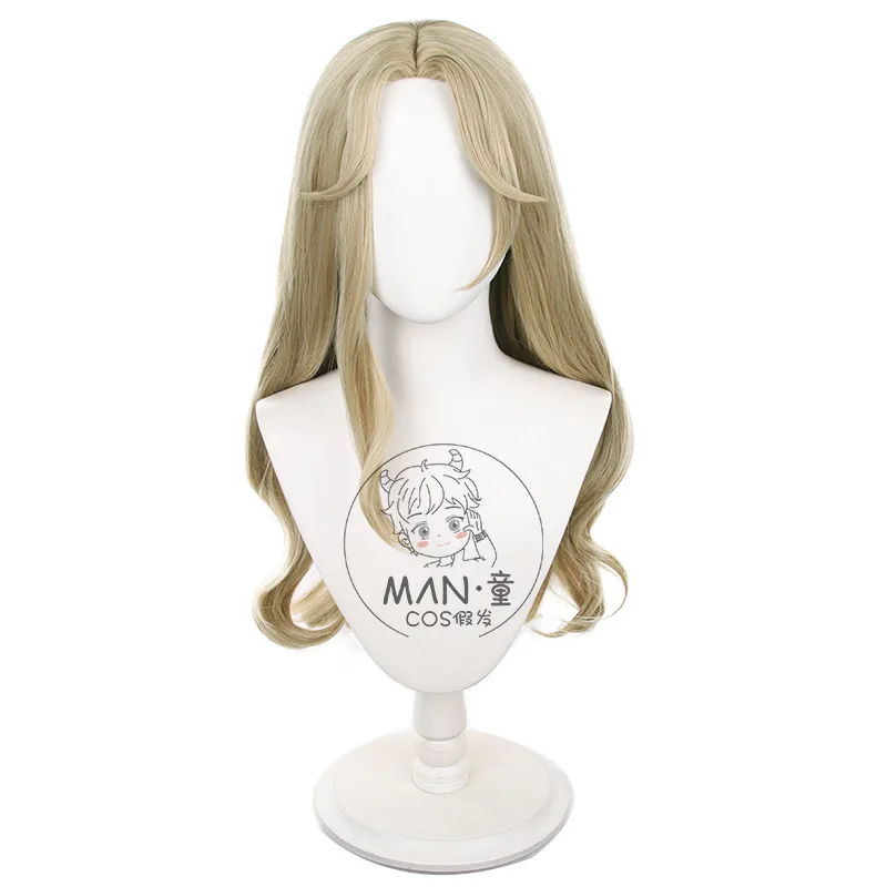 الهوية V فتاة صغيرة "Rolling Buddy" شعر مستعار تأثيري طويل مجعد الشعر هدية عيد الهالوين #5