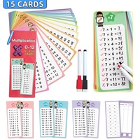 1-12 Maths Table Cards Self Check Math Learning Tool Montessori Mathematical Teaching Aids Add&Subtract or Multiply&Divide Set