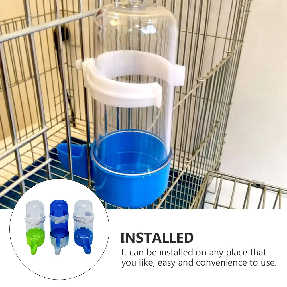 

6pcs Automatic Pet Drinking Fountain Bird Waterbowls Leakproof Durable Water Dispenser For Parrots Safe Plastic Material Easy