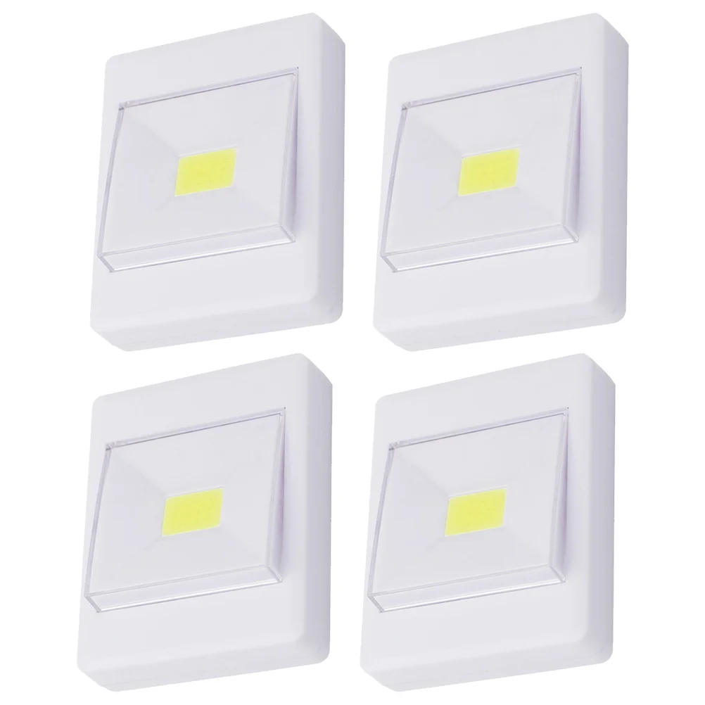 

4Pcs Cob Operated LED Cabinet Light Wall Light Soft Glare Free for Closet Stairs Basement Bathroom Cob LED Lgiht