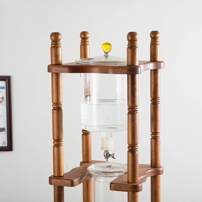 

Ice drop coffee maker, ice brew coffee brew coffee maker brew tea wooden stand
