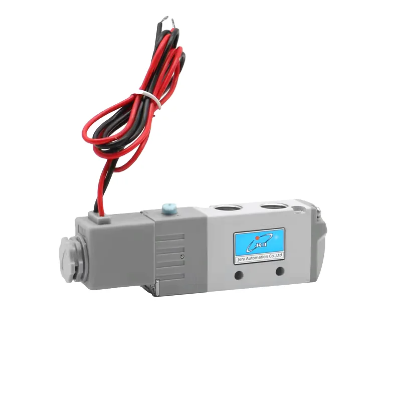 4V210-08 5/2 Way 1/4 Inch Flying Leads Pneumatic Air Control Solenoid Valve Ac220v Ac110v Dc24v Ac24v Dc12v