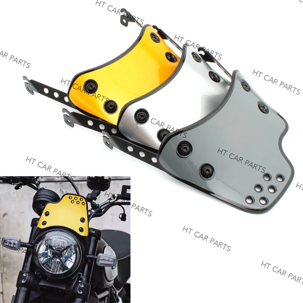 

1Pc Front Windshield Windscreen Holder Protector Screen For Ducati Scrambler 400 800 All Years