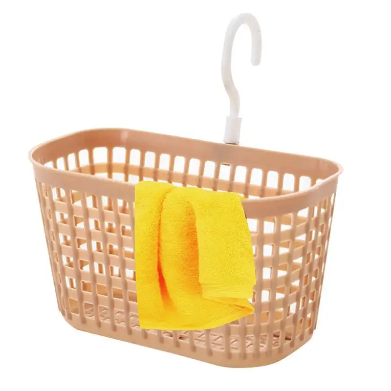 Wall Basket Breathable Mesh Organizer with 360 Degree Rotation Hook Drain and Storage Hung Basket for Fruit Bathroom and Kitchen