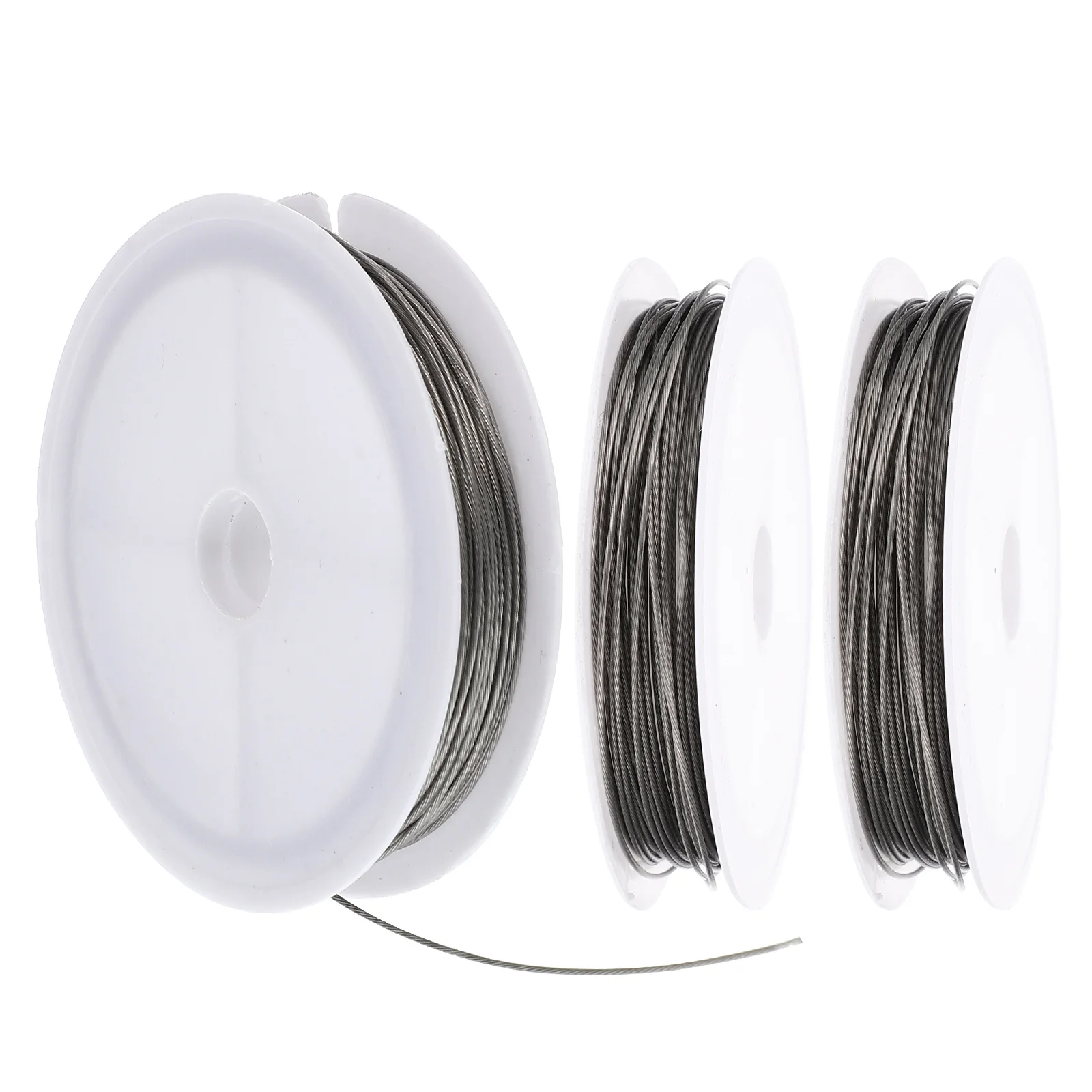 3 لفات المهنية أسلاك الفولاذ الخرز سلك متعدد الوظائف DIY بها بنفسك مجوهرات صياغة مقاومة للاهتراء مريحة المحمولة مجوهرات