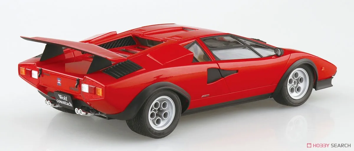 Aoshima 06336 Static Assembled Car Model Toy 1/24 Scale For Lamborghini Wolf Countach Sports Car Model Kit