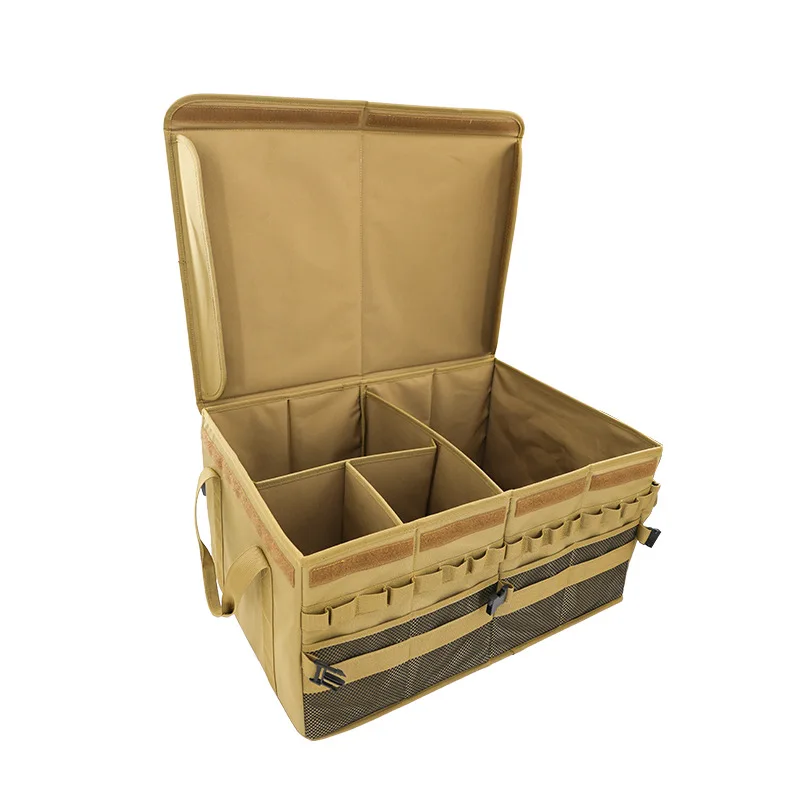 

Outdoor camping Durable Oxford canvas Portable large capacity folding storage box Travel car tool storage box