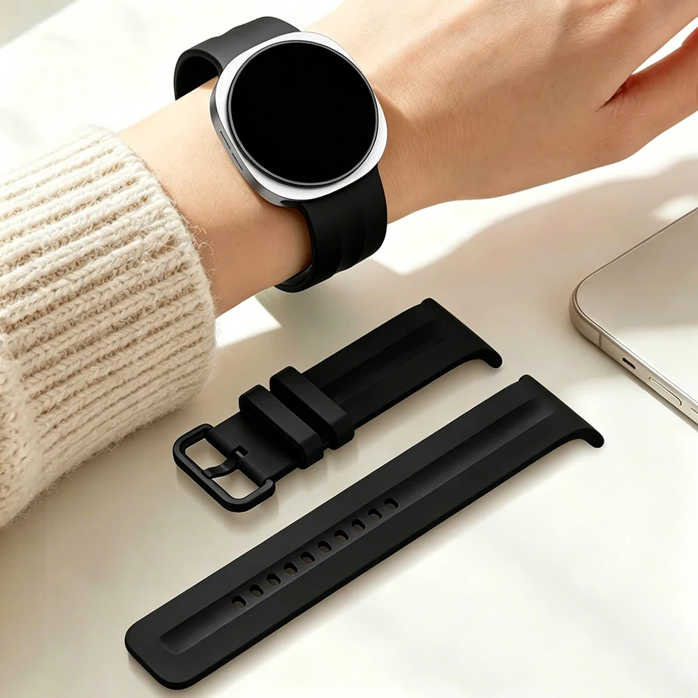 Original Silikonarmband für Samsung Galaxy Watch 9 8 44mm 40mm Sportarmband Galaxy Watch 8 Classic 46mm Armband Zubehör – Detail 2