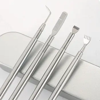 미끄럼 방지 양면 속눈썹 파마 리프팅 도구, 속눈썹 지팡이, 속눈썹 퍼밍 스틱, 속눈썹 리프트, 스테인레스 스틸 빗 포함