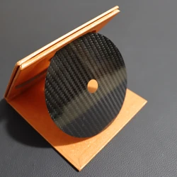 Hi-End Carbon Fiber CD Tape Disc Mat Base Tuning pad HiFi Audio Turntable Machine Anti-shock Shock Absorber Vibration Absorption