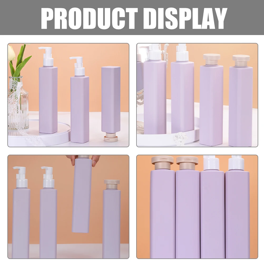 3 pz 250 Ml Bottiglie Da Viaggio Riutilizzabili Per Shampoo Balsamo Dispenser di Sapone Liquido Articoli Da Toilette Contenitore Set Bagno Cucina