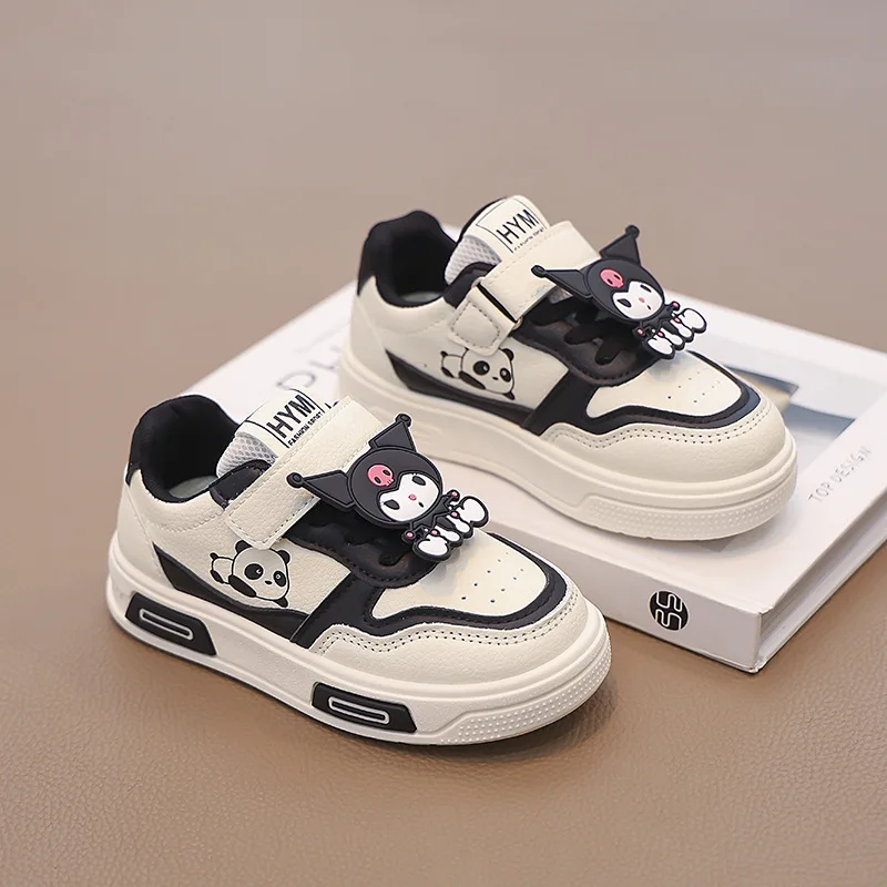 

Детские спортивные кроссовки для девочек 2026: Новые осенние повседневные кеды на липучках, модные универсальные белые туфли для школьниц