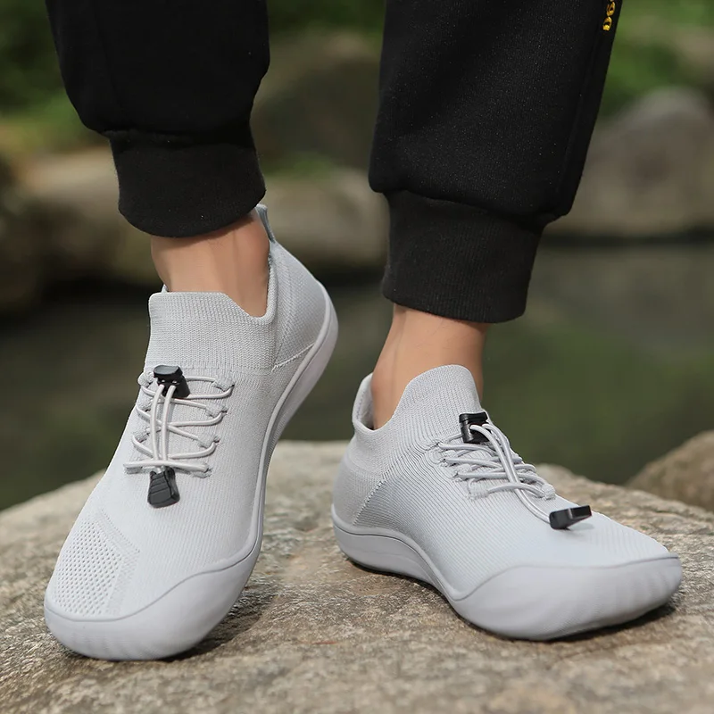 

Breathable Wide Toe Walking Shoes Women Men Light Knitted Gym Fitness Training Sports Shoes Minimalist Casual Sneakers