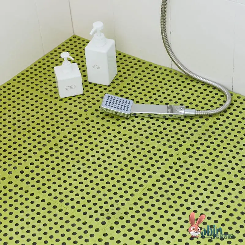 

ower Room Floor Mat High Drainage Bathing Room Anti-slip Pet-Friendly Mosaic Water-Proof Hollow Design for Children And Pets