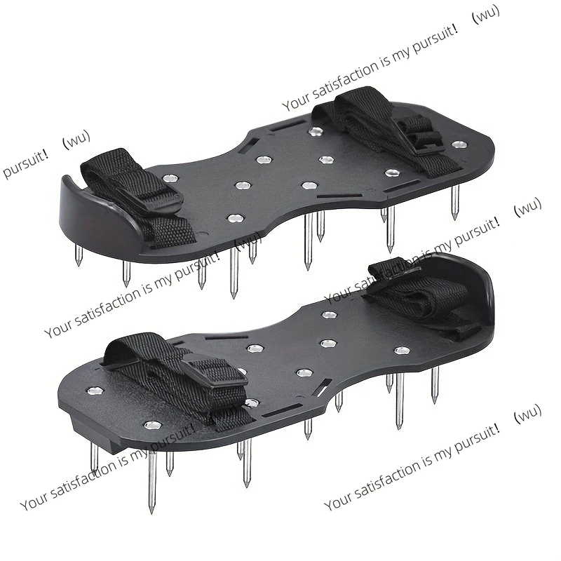 Lawn Spiked Shoes for Soil Aeration & Cement Leveling, Spring Telescopic Oxygenating Garden Shoes with 5cm Nails