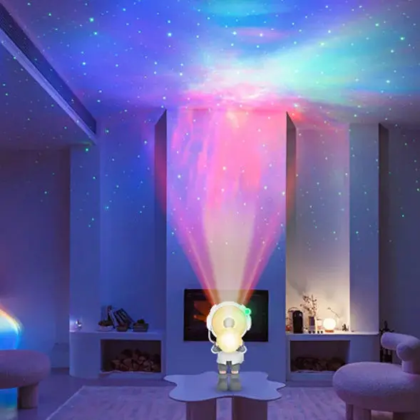 New Starry Sky Moon Star Galaxy Projector Night Light Astronaut Nebula Galaxy Lighting Night Lamp for Children Gifts