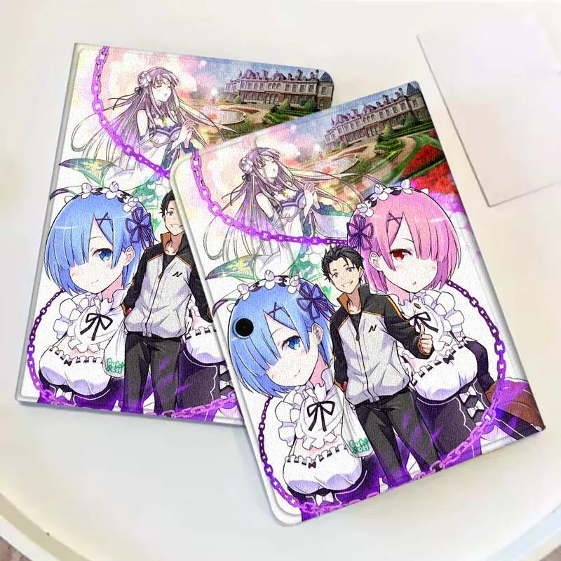 

Cartoon RE ZERO pattern Tablet Case For OPPO Pad 2 3 4 11 SE X Air 2 Neo Pro 12.1 10.36 11 11.4 13.2 Inch