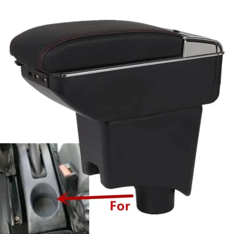 New luxury For Dacia Renault Sandero Logan 2 Armrest For Nissan Almera G15 Car Armrest box Storage box Car Accessories