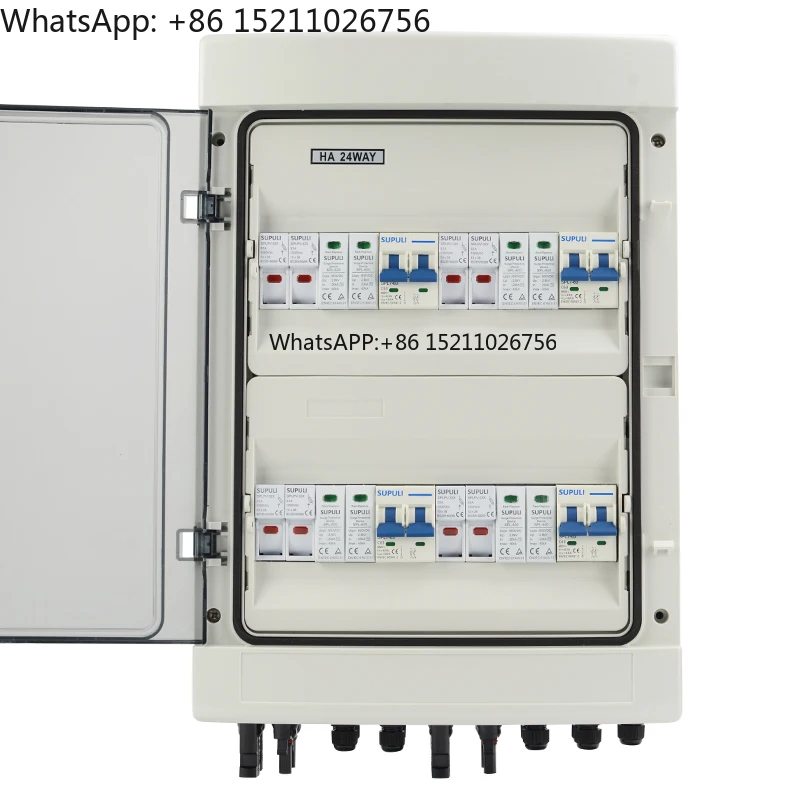 4 String 600V 4 in 4 Out 25A PV Combiner Box for off Grid Solar Energy System Photovoltaic Array Solar