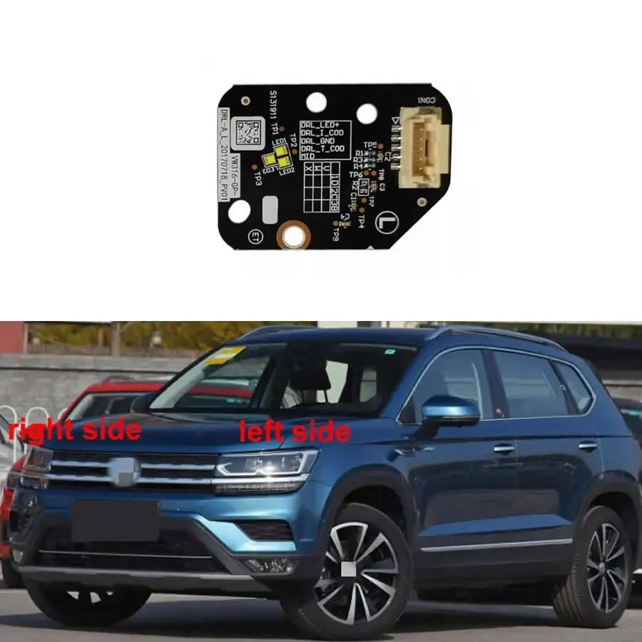 For Volkswagen VW Tharu 2019-2022 DRL LED Module Daytime Running Light Source Headlight Component Replacement