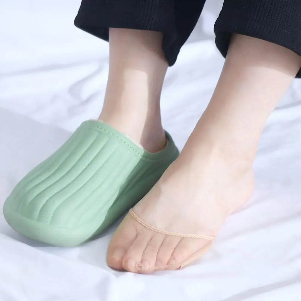 Foot Pad Breathable Anti-Slip Summer Silicone Dotted Women Hosiery Forefoot Insoles Invisible Socks Half Palm Socks