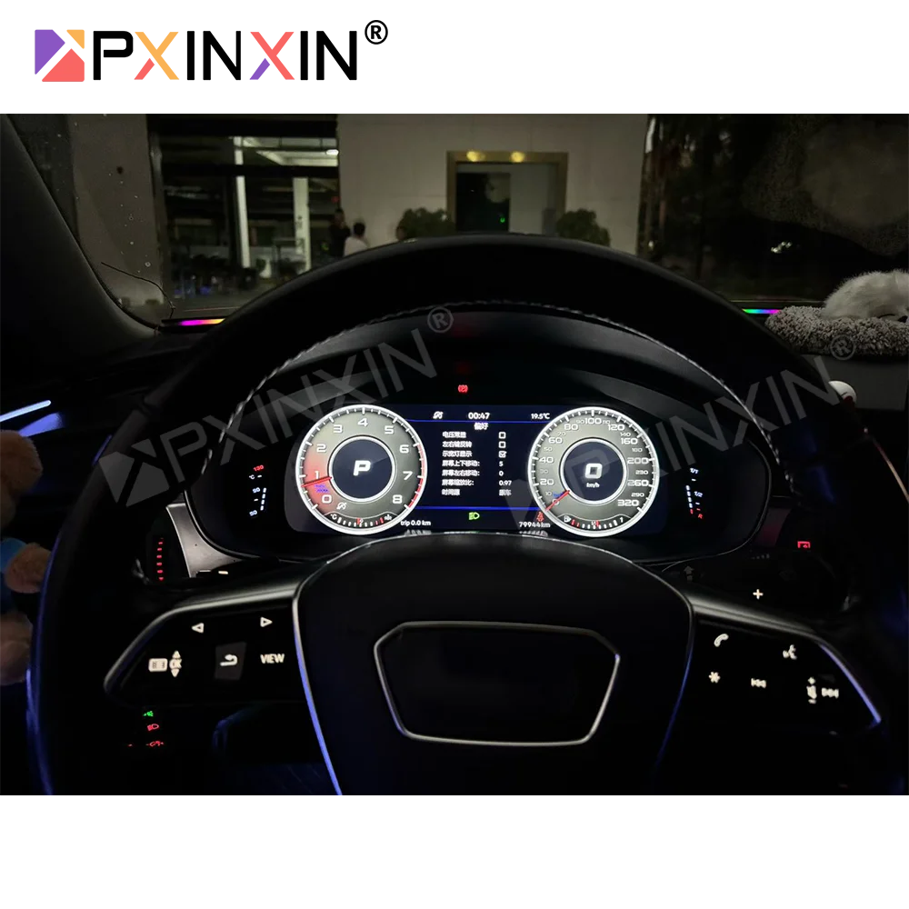 Car Digital Instrument Cluster For Audi A7 A6L A6 C7 2012-2018 Auto Virtual Cockpit Carplay Navigation LCD Speedometer Odometer