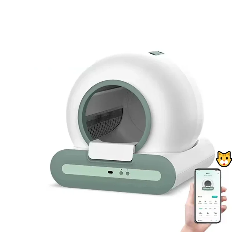 Ti+ Automatic Cat Litter Box APP Control Large Smart Self-cleaning Cat Toilet Litter Tray Large Rascador Para Gato New