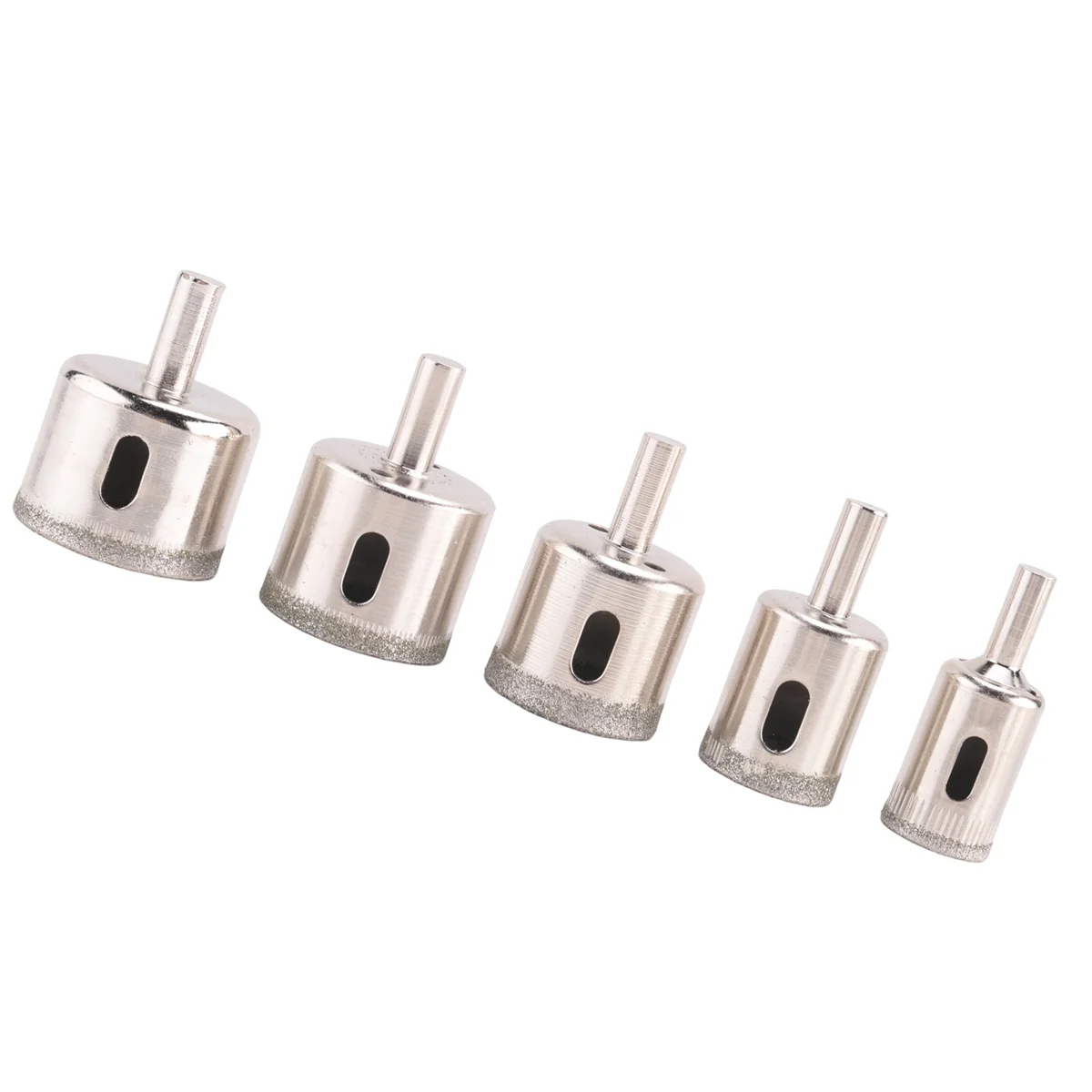 Buraco De Telha De Diamante Saw Broca Bits Set, Corte De Ardósia De Granito De Mármore De Vidro, 5Pcs