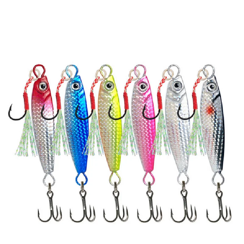 

6pcs/Lot Micro Jig Butterfly Metal Jig Fishing Lure Bait Jigging Tuna Slow Lure