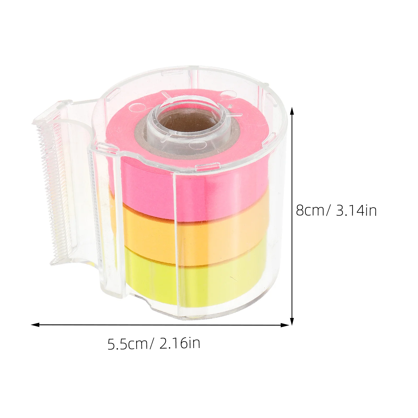 1 مجموعة 1 مجموعة كاملة لاصق مذكرة ملصق لفة مع موزع المحمولة ملاحظة الشريط لمكتب المنزل متعددة الوظائف دفاتر لاصقة #2