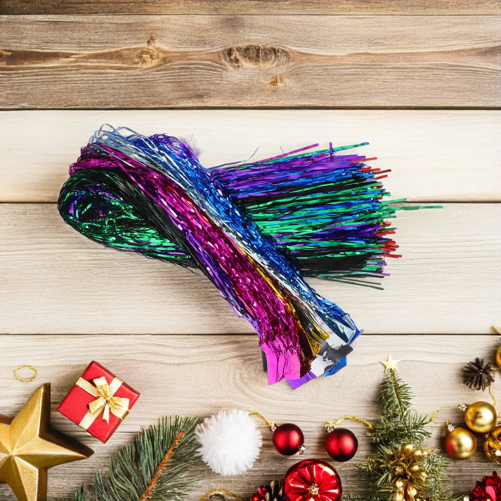 1 แพ็ค พวงมาลัยประดับต้นคริสต์ - Tinsel Garland Decoration บทวิจารณ์และราคา