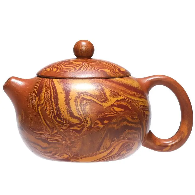 Handmade Xishi Teapot Yixing Suitable For Home Use Made From Natural Clay