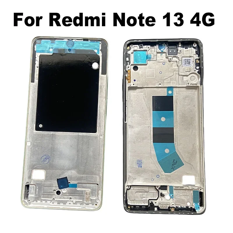 10PCS For Xiaomi Redmi Note 13 4G Middle Frame Front Bezel Cover Chassis Housing Back Plate LCD Holder Replacement