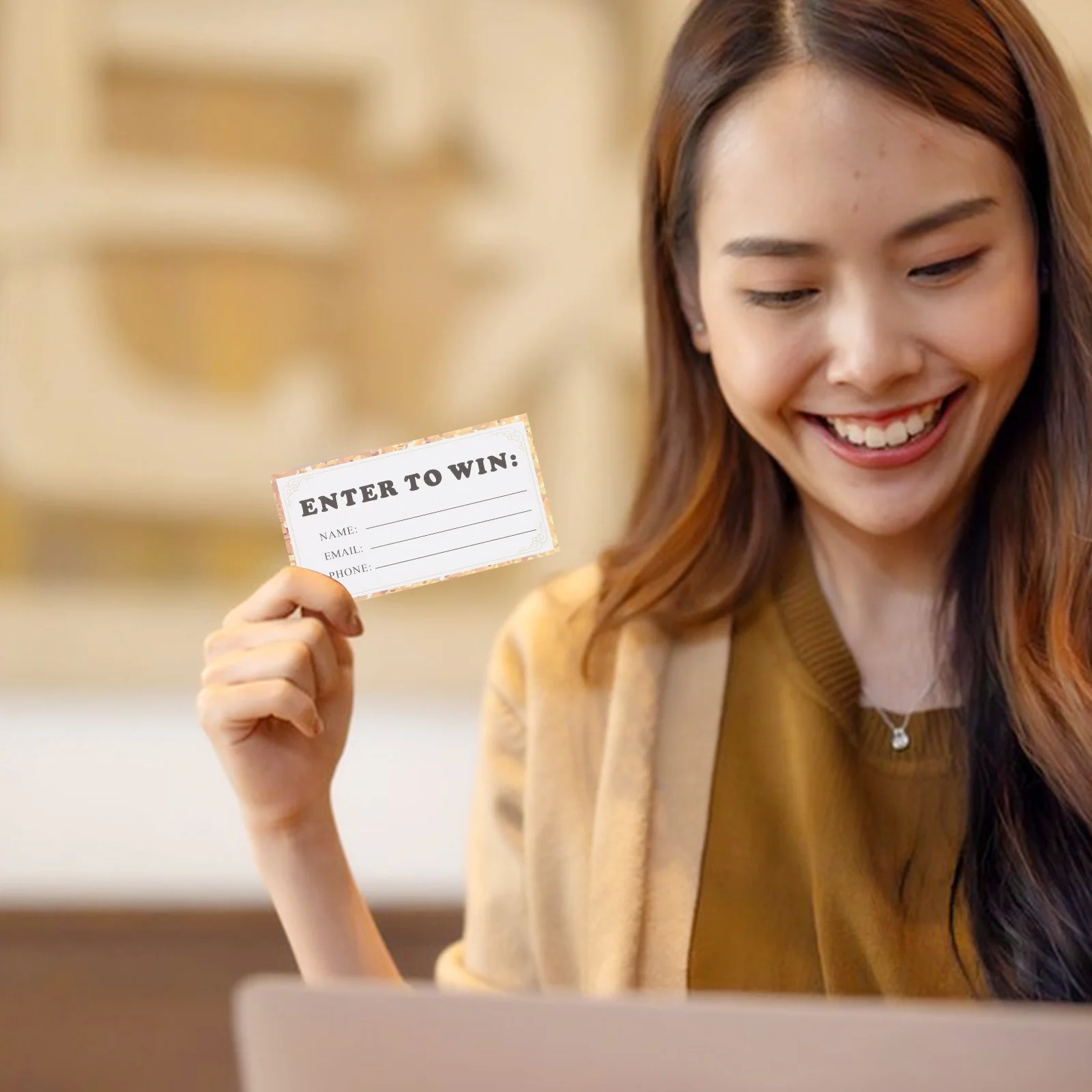 

50Pcs Blank Raffle Tickets Entry Cards Space for Name Email Phone Ideal for Fundraisers Events Contests Raffle Tickers