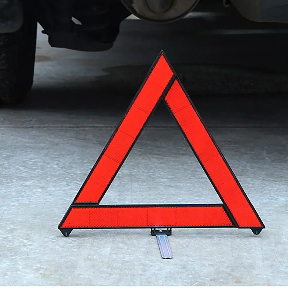 Necessory Foldable Warning Triangles Road Safety Reflective Red Warning Sign ABS Security Accessory Hazard Alert Car Motors