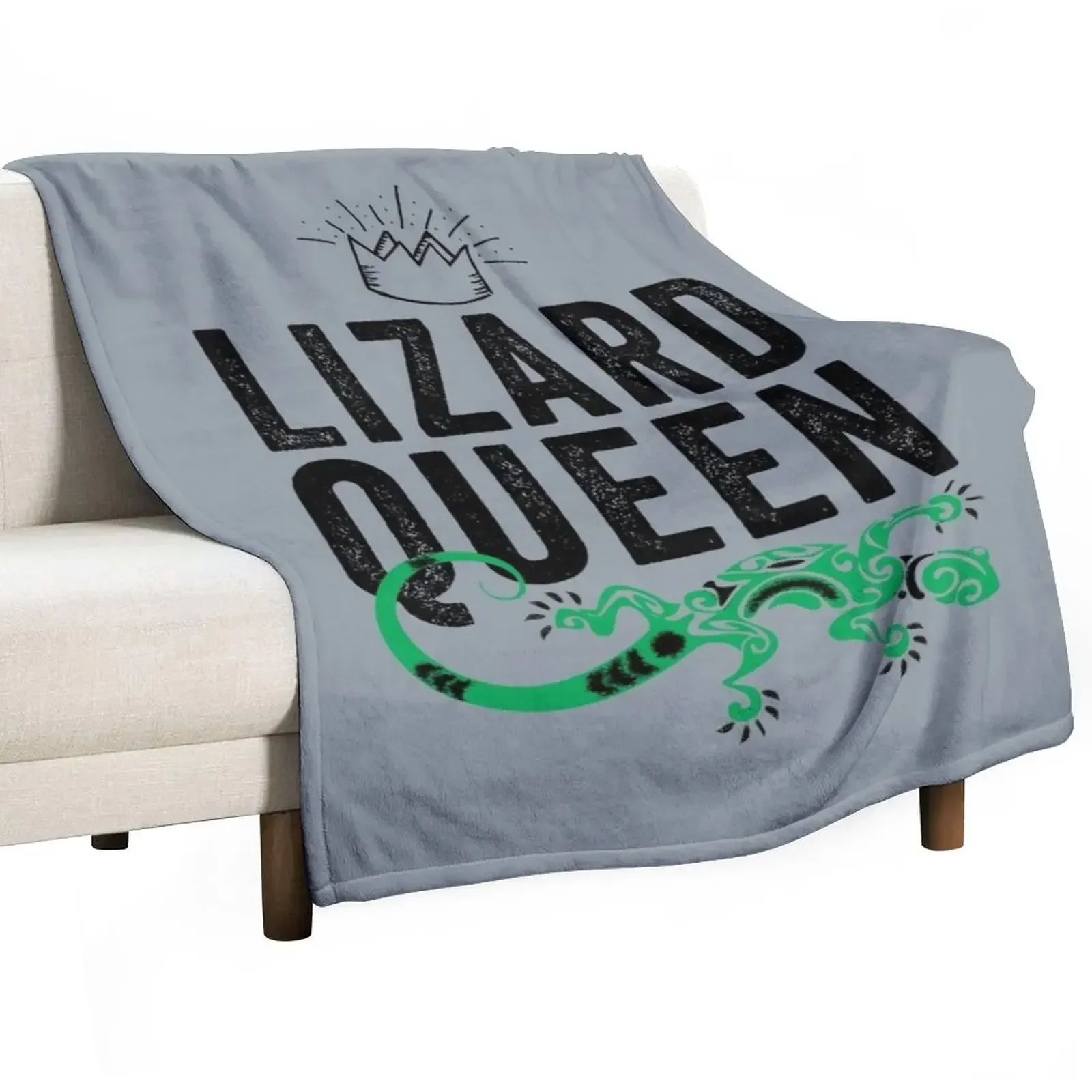 

Lizard Queen Throw Blanket Sofa Quilt Single Summer Beddings For Baby Blankets